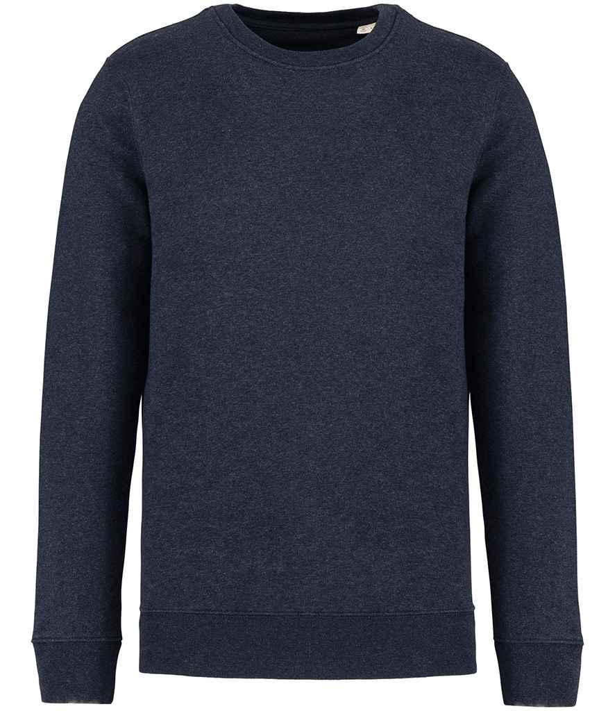 native spirit native spirit unisex crew neck sweatshirt - navy blue heather (ns400)