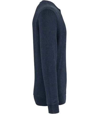 native spirit native spirit unisex crew neck sweatshirt - navy blue heather (ns400)