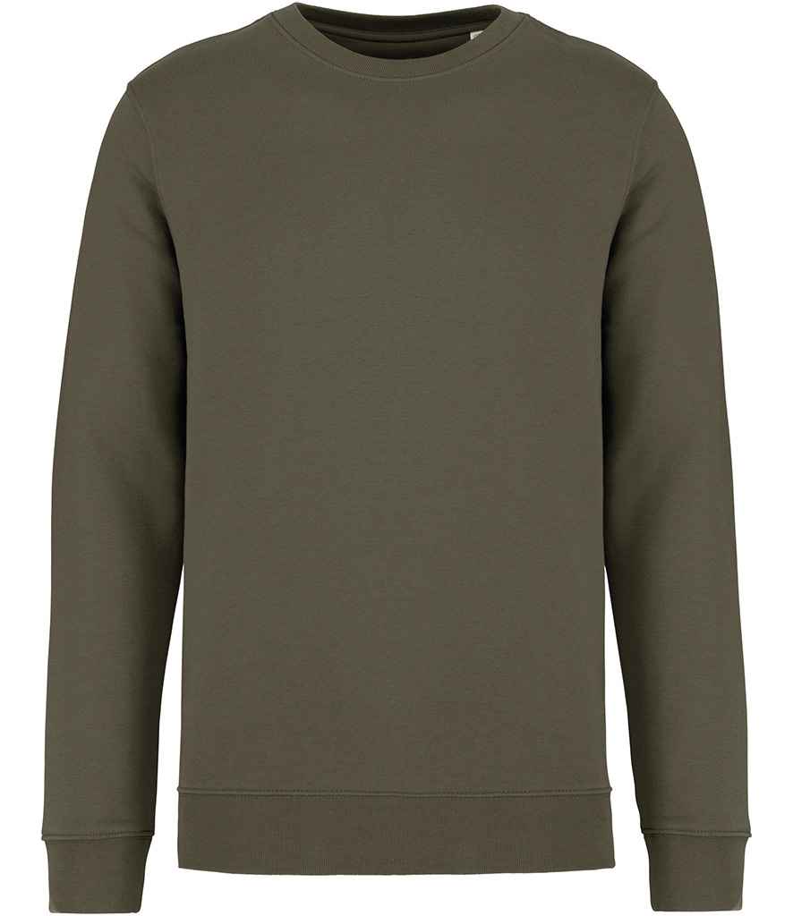 native spirit native spirit unisex crew neck sweatshirt - organic khaki (ns400)