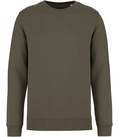 native spirit native spirit unisex crew neck sweatshirt - organic khaki (ns400)