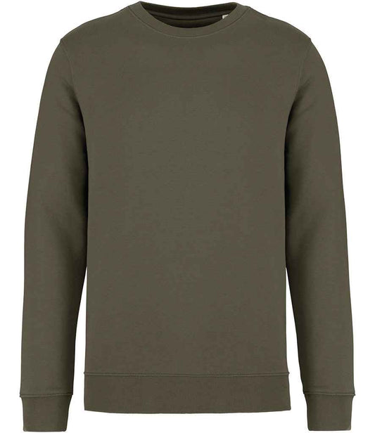 native spirit native spirit unisex crew neck sweatshirt - organic khaki (ns400)