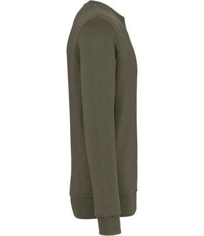 native spirit native spirit unisex crew neck sweatshirt - organic khaki (ns400)