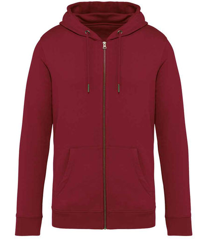 native spirit native spirit unisex full zip hoodie - hibiscus red (ns402)