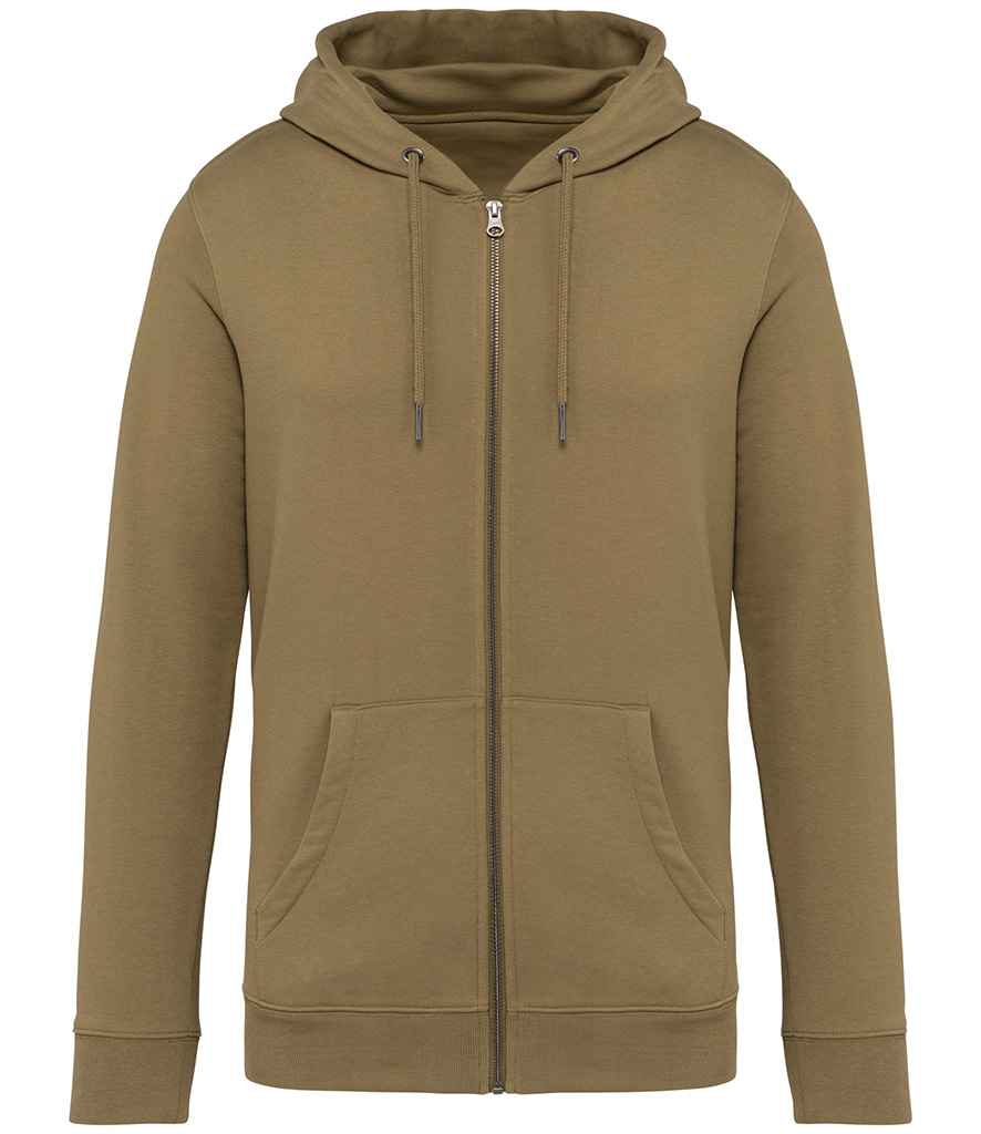 native spirit native spirit unisex full zip hoodie - light olive green (ns402)