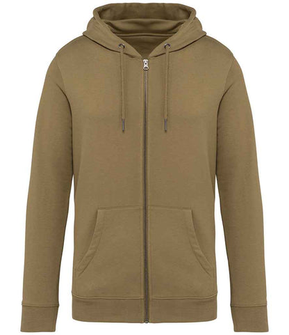 native spirit native spirit unisex full zip hoodie - light olive green (ns402)