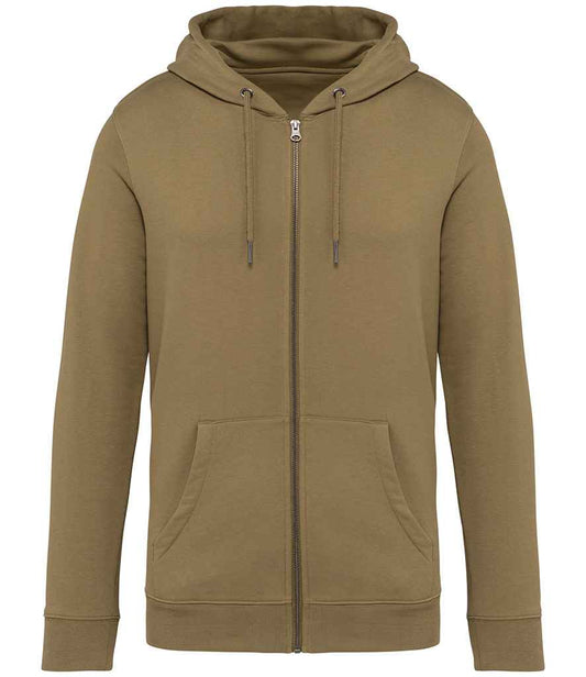 native spirit native spirit unisex full zip hoodie - light olive green (ns402)