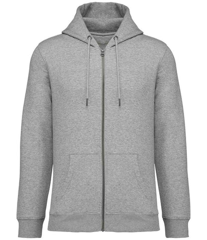 native spirit native spirit unisex full zip hoodie - moon grey heather (ns402)