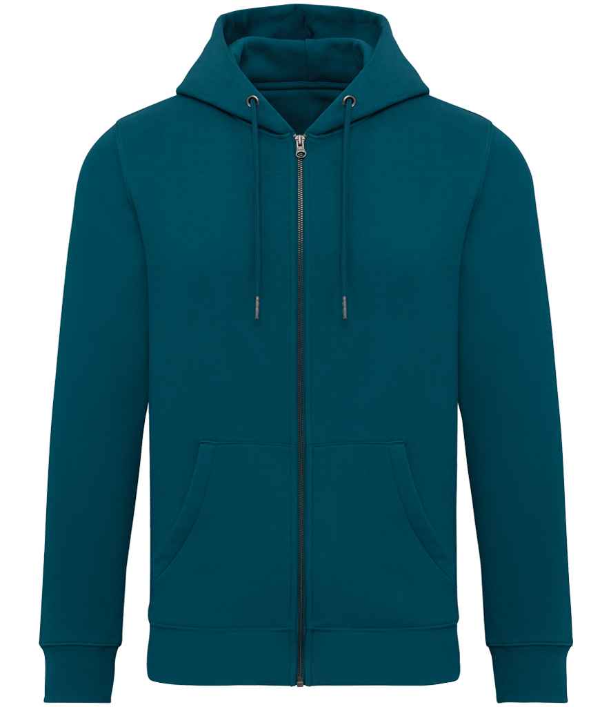 native spirit native spirit unisex full zip hoodie - peacock green (ns402)