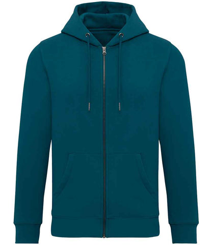 native spirit native spirit unisex full zip hoodie - peacock green (ns402)