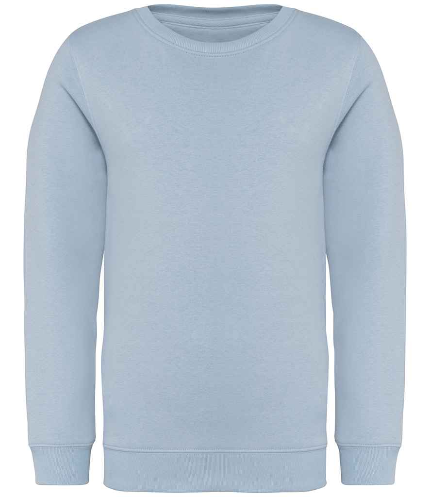native spirit native spirit kids crew neck sweatshirt - aquamarine (ns403)