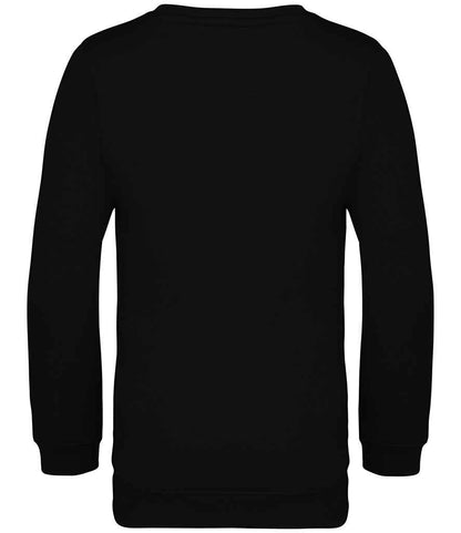 native spirit native spirit kids crew neck sweatshirt - black (ns403)