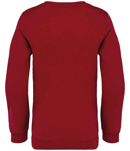 native spirit native spirit kids crew neck sweatshirt - hibiscus red (ns403)