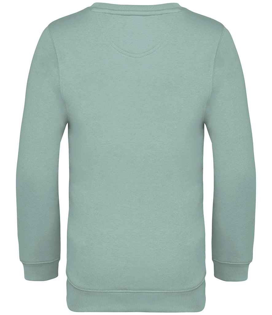 native spirit native spirit kids crew neck sweatshirt - jade green (ns403)