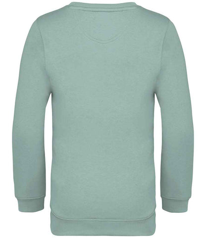 native spirit native spirit kids crew neck sweatshirt - jade green (ns403)