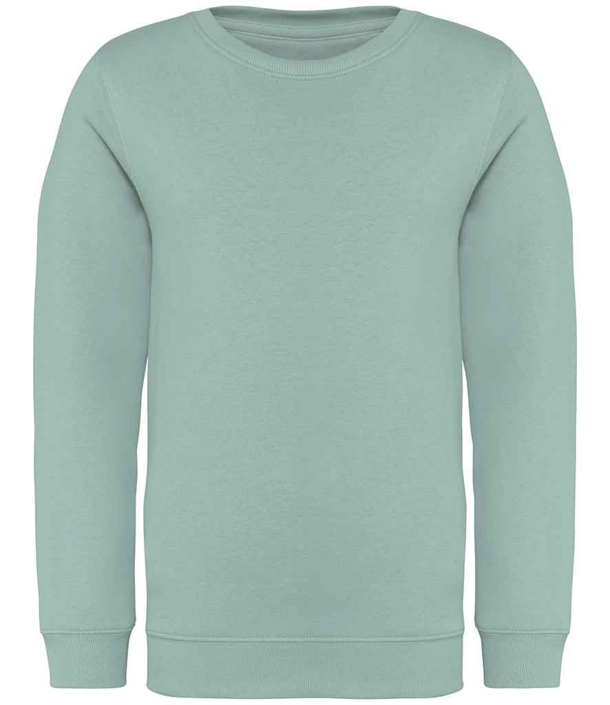 native spirit native spirit kids crew neck sweatshirt - jade green (ns403)