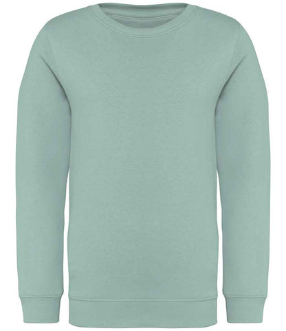 native spirit native spirit kids crew neck sweatshirt - jade green (ns403)