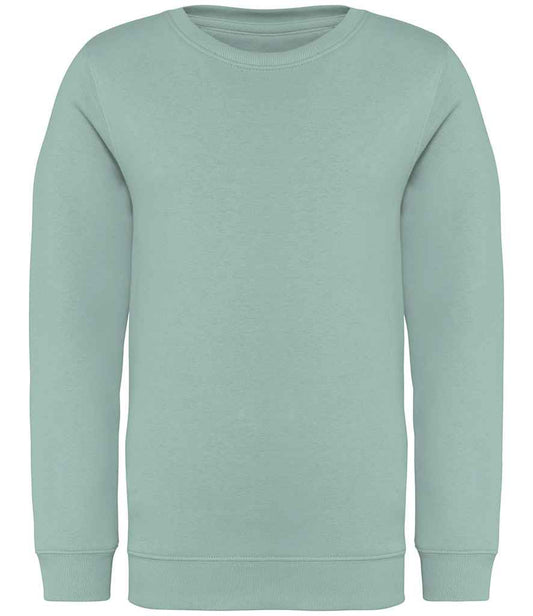 native spirit native spirit kids crew neck sweatshirt - jade green (ns403)