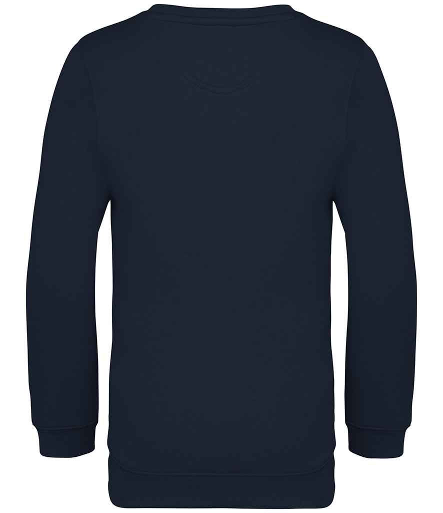 native spirit native spirit kids crew neck sweatshirt - navy (ns403)