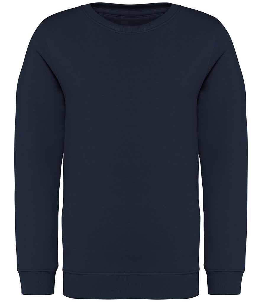 native spirit native spirit kids crew neck sweatshirt - navy (ns403)