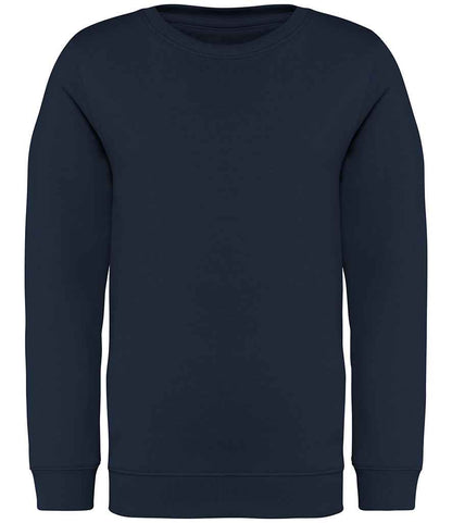 native spirit native spirit kids crew neck sweatshirt - navy (ns403)