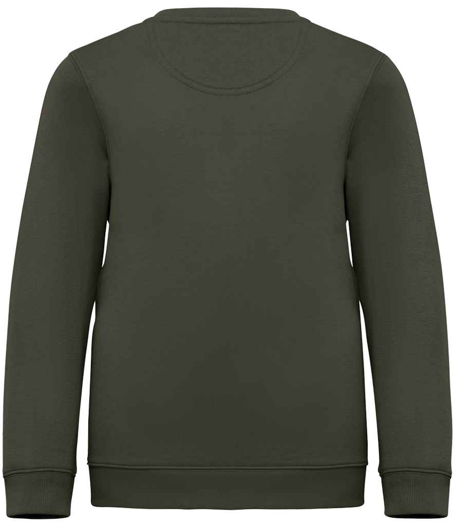 native spirit native spirit kids crew neck sweatshirt - organic khaki (ns403)