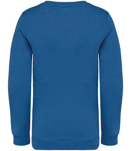 native spirit native spirit kids crew neck sweatshirt - sea blue (ns403)
