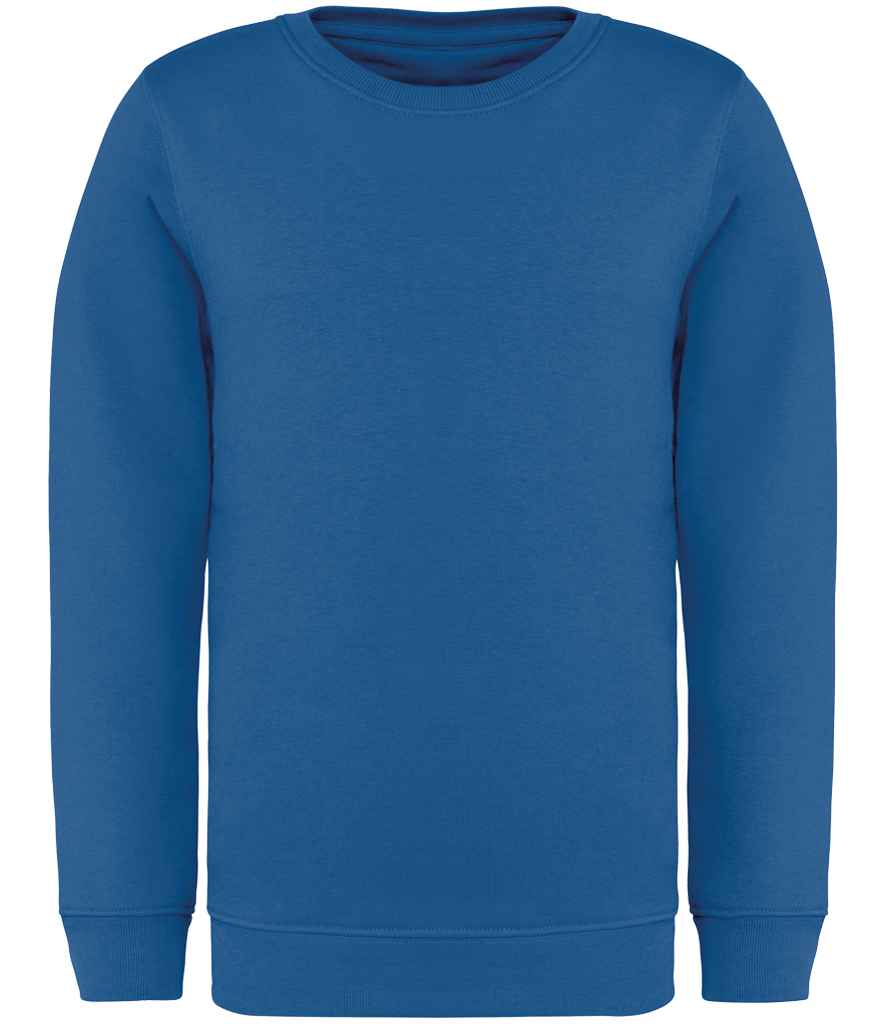 native spirit native spirit kids crew neck sweatshirt - sea blue (ns403)