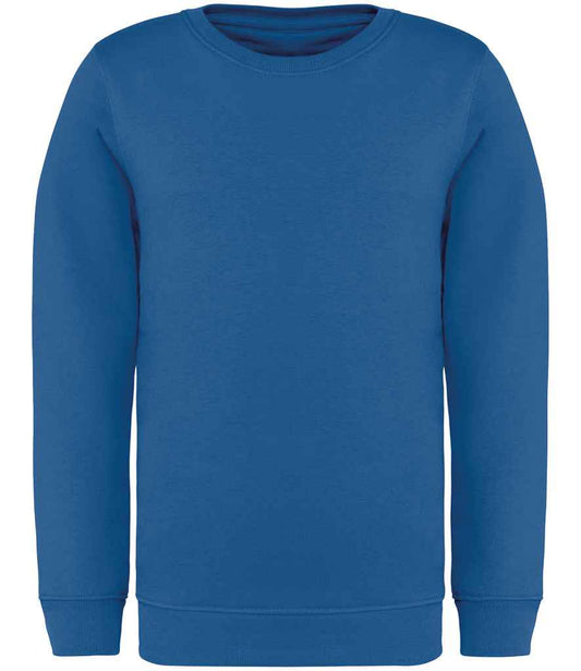 native spirit native spirit kids crew neck sweatshirt - sea blue (ns403)