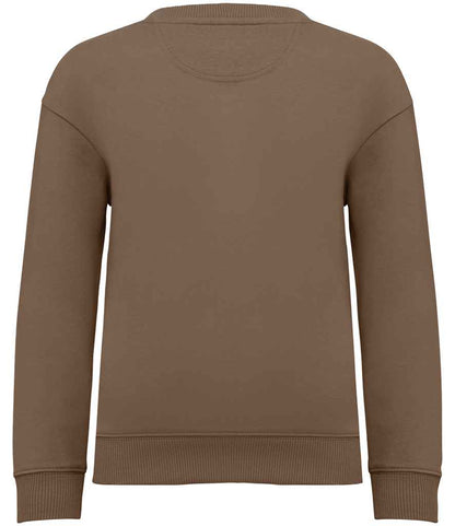 native spirit native spirit kids oversized round neck sweatshirt - driftwood (ns437)