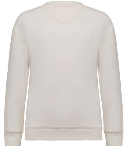 native spirit native spirit kids oversized round neck sweatshirt - ivory (ns437)
