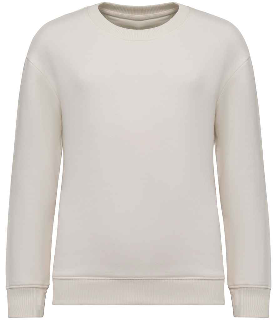 native spirit native spirit kids oversized round neck sweatshirt - ivory (ns437)