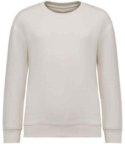 native spirit native spirit kids oversized round neck sweatshirt - ivory (ns437)