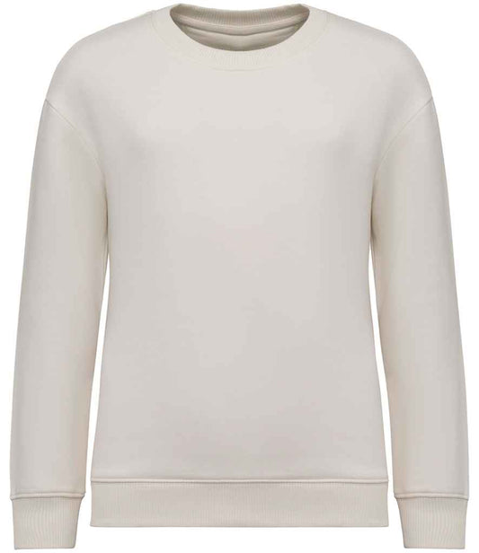 native spirit native spirit kids oversized round neck sweatshirt - ivory (ns437)