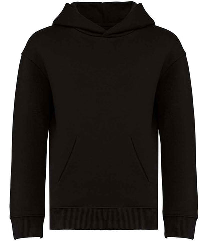 native spirit native spirit kids oversized hooded sweatshirt - black (ns438)