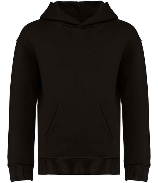 native spirit native spirit kids oversized hooded sweatshirt - black (ns438)