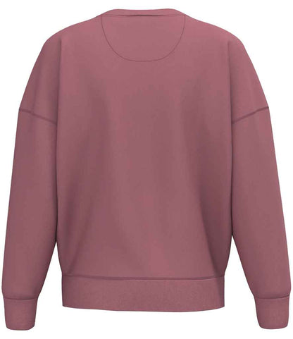 native spirit native spirit ladies crew neck sweatshirt - antique rose (ns439)