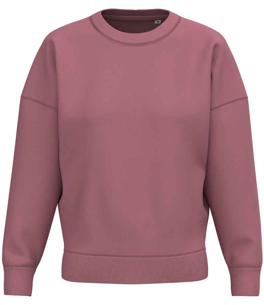 native spirit native spirit ladies crew neck sweatshirt - antique rose (ns439)