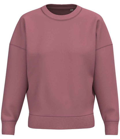 native spirit native spirit ladies crew neck sweatshirt - antique rose (ns439)
