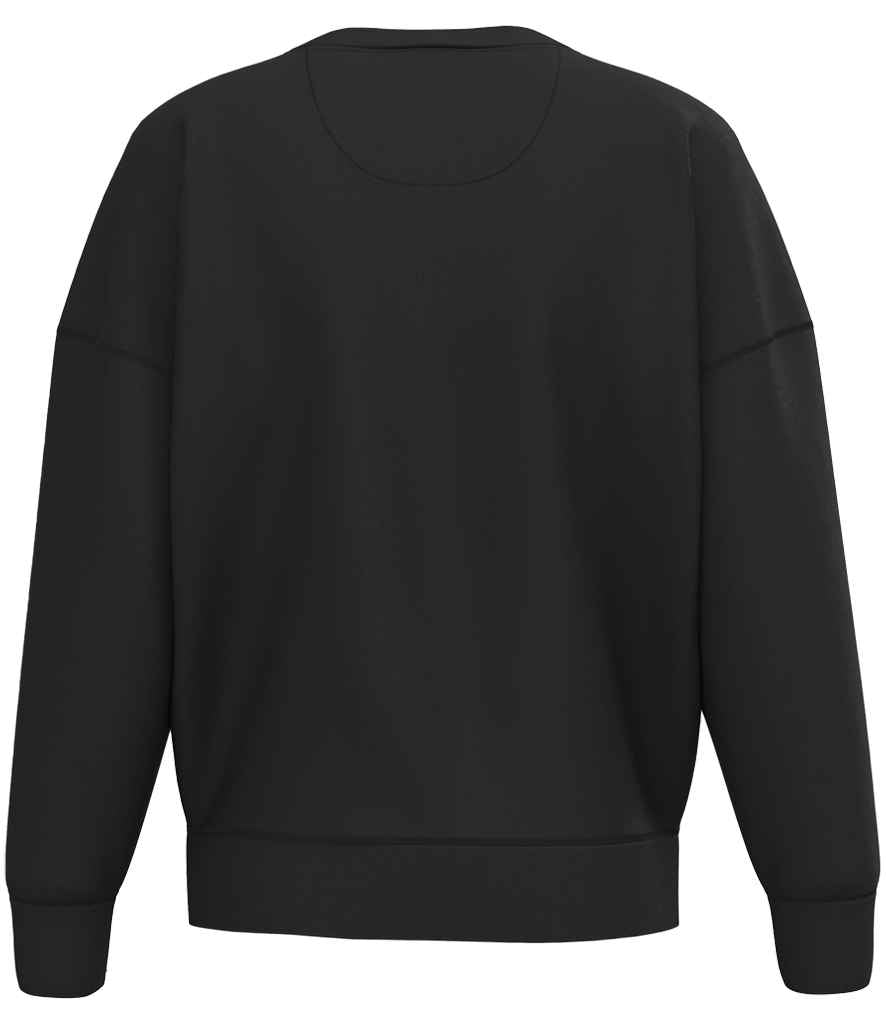 native spirit native spirit ladies crew neck sweatshirt - black (ns439)