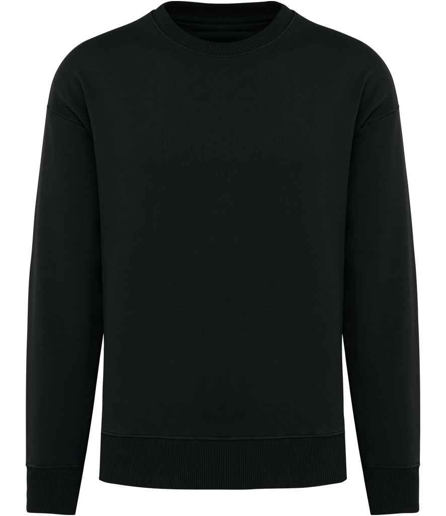 native spirit native spirit unisex oversized sweatshirt - black (ns440)