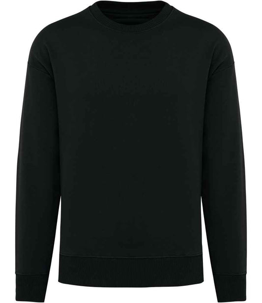 native spirit native spirit unisex oversized sweatshirt - black (ns440)