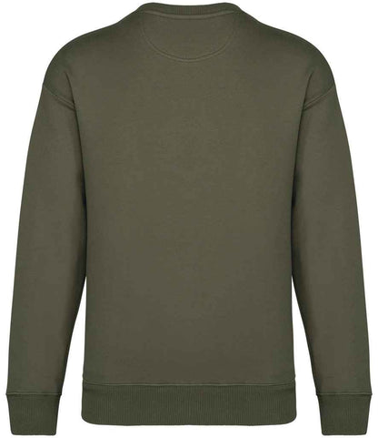 native spirit native spirit unisex oversized sweatshirt - organic khaki (ns440)