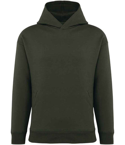 native spirit native spirit unisex oversized hooded sweatshirt - organic khaki (ns441)