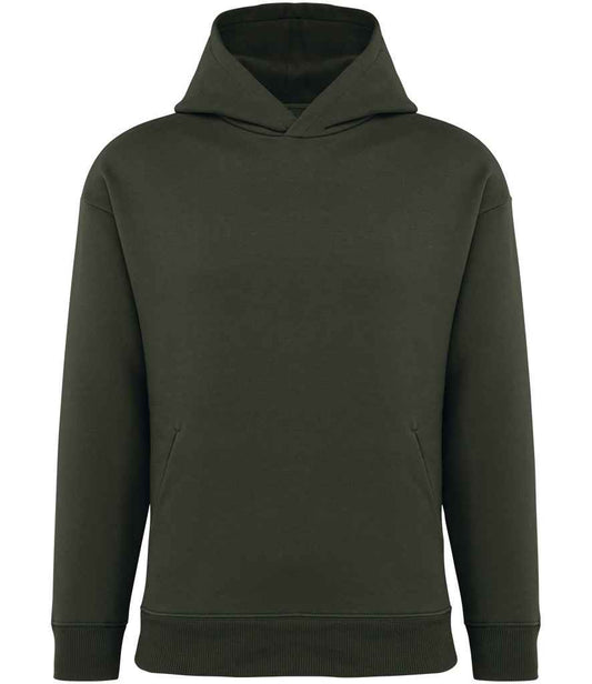native spirit native spirit unisex oversized hooded sweatshirt - organic khaki (ns441)