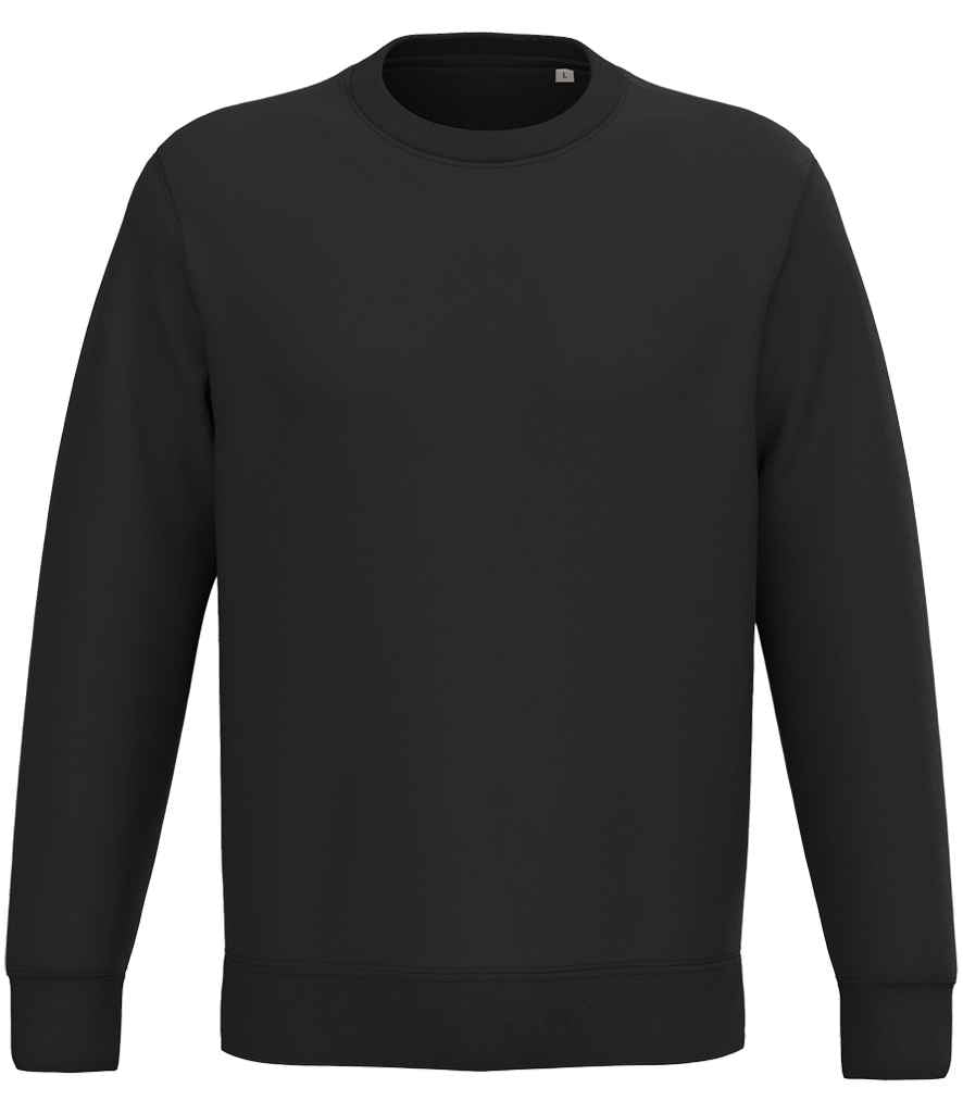 native spirit native spirit unisex crew neck sweatshirt - black (ns443)