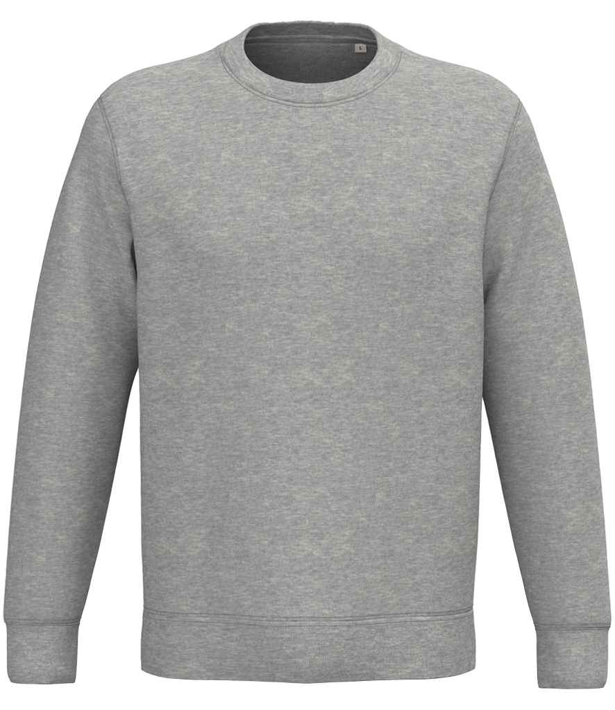 native spirit native spirit unisex crew neck sweatshirt - moon grey heather (ns443)