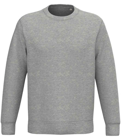 native spirit native spirit unisex crew neck sweatshirt - moon grey heather (ns443)