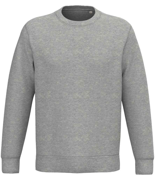 native spirit native spirit unisex crew neck sweatshirt - moon grey heather (ns443)