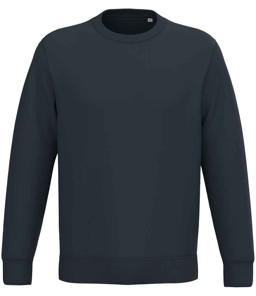 native spirit native spirit unisex crew neck sweatshirt - navy (ns443)