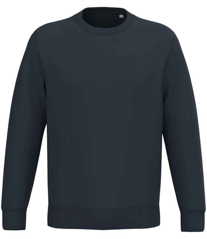 native spirit native spirit unisex crew neck sweatshirt - navy (ns443)